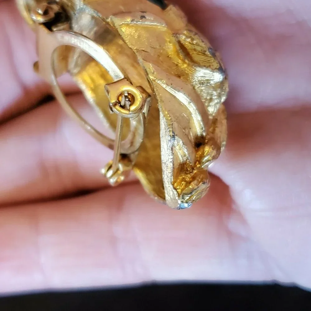 3D Horse Head Pin Brooch Green Rhinestone‎ Eyes